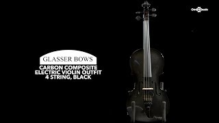 Glasser Carbon Composite Electric Violin Outfit 4 String Black  Gear4music [upl. by Nitsid]