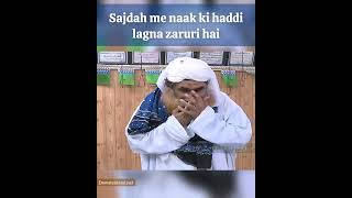 Sajdah me naak ki haddi lagna zaruri hai namaz masail dawateislami ameereahlesunnat ilyasqadri [upl. by Maighdlin]