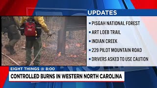 Firefighters give update on controlled burns happening in NC National Forests [upl. by Reseta792]