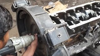 Semi Truck Diesel Engine Overhaul Ring Piston Replacement [upl. by Larsen395]