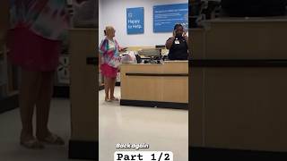 PT12 Karen is yelling at customer service desk at Walmart and is actually called out [upl. by Anuaek]