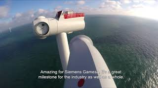 Siemens Gamesa installs its offshore Direct Drive wind turbine number 1000 [upl. by Giardap]