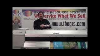 GRS Mutoh ValueJet 1624 and Kona Cutter Demo Video [upl. by Dickenson]