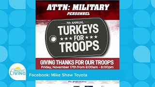 Mike Shaw Turkeys for Troops Giveaway  Friday Nov 17 [upl. by Suicul]