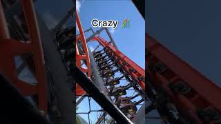 Adrenaline rush Australias craziest coaster😱 shorts [upl. by Acirtap]