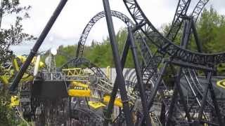 Alton Towers 2013 The Smiler The Giggler amp Hypnotiser Testing [upl. by Ennaerb]