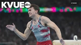 US Mens gymnastics team pommel horse specialist helps achieve bronze medal at Paris Olympics [upl. by Idel]