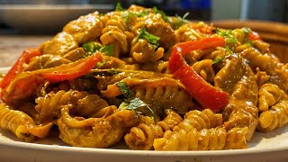 How to Make Chicken Fajita Pasta Easy Delicious Dinner Recipe [upl. by Hafinah]