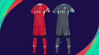 NOVOS UNIFORME DO LIVERPOOL 2024 PES 2021 PS4 PS5 PC [upl. by Zacek]