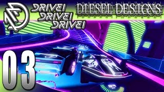 DRIVEDRIVEDRIVE Gameplay EP3 Neon City Track PC Racing HD [upl. by Lhary]