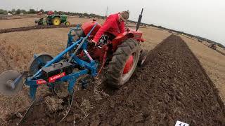 1959 International Harvester B275 23 Litre 4Cyl Diesel Tractor 38 HP with Ransomes Plough [upl. by Devora400]