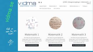 vidmase  Genomgångar i Matematik 1 2 och 3 [upl. by Marriott]