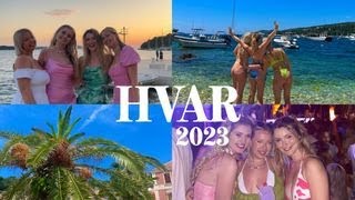 The ULTIMATE Croatia Trip Part Two  HVAR  Carpe Diem Sunsets and Swimming  London girls [upl. by Arhat]