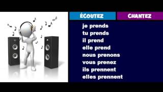 ♫ French Conjugation Song  Prendre ♫ Learn French ♫ [upl. by Aitak]