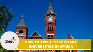 How To Apply To Tertiary Schools [upl. by Nnaassilem534]