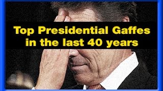 The Top Presidential Gaffes in the last 40 years  MyxTV [upl. by Naltiac]