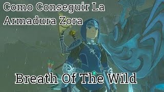 Zelda Breath Of The Wild Como Conseguir El Traje Zora Completo [upl. by Blodget]