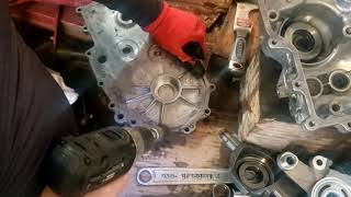 Ferris FW35 48 52 hydro transmission leaking hydro gear ZT28003100 common oil leak repair part 7 [upl. by Atirb651]