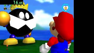 Super Mario 64 Ommrebirth 14 1P BOB single star Big BobOmb on the summit 39920 [upl. by Amieva]