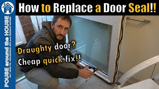 How to fit amp replace a door seal uPVC door seal replacement Stormguard window amp door rubber seal [upl. by Zavras]