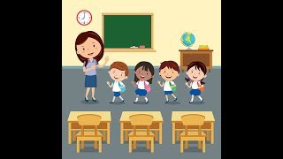 English Songs for Kids  In The Classroom [upl. by Eecyaj]