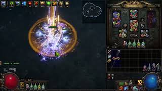 325 lightning Strike Slayer 2h  Harvest Boss  Path of Exile [upl. by Yojal390]