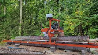 Woodmizer lt15 wide cutting 2x6x22ft [upl. by Feodore]