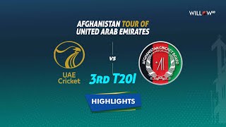 Highlights 3rd T20I United Arab Emirates vs Afghanistan  3rd T20I  UAE vs AFG [upl. by Klingel]