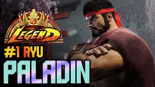 SF6 ♦ Paladins Ryu Conquers the RANK 1 ft Paladin [upl. by Martell]