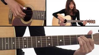 How to Play Fingerstyle A D amp E Chords  Beginner Guitar Lesson  Susan Mazer [upl. by Suehtomit14]