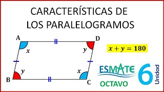 22 Características de los paralelogramos [upl. by Schuler]