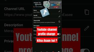 Youtube channel profile change  how to change youtube channel profile  shorts tech youtube [upl. by Leirraj952]