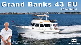 Grand Banks 43 Europa 2014 ‘PEACE’ Walkthrough Yacht Tour with Steve Fithian [upl. by Amahcen]