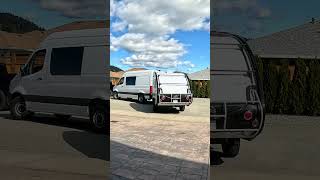 First time towing the nuCamp Tab 320 Boondock with Mercedes Sprinter Van sprintervan tab320 [upl. by Nairehs893]