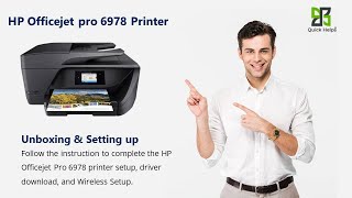 HP Officejet Pro 6978 printer setup  Unbox HP Officejet Pro 6978 printer  WiFi setup [upl. by Kallick]