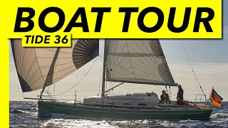 New oldfashioned cruiser  Tide 36 tour  Yachting Monthly [upl. by Onfroi408]