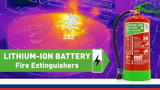 Jactone 9 litre Lithiumion Battery Fire Extinguisher using FIREBLOCK LITHIUM Gel [upl. by Brackely]