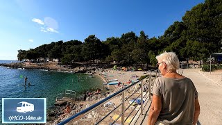 Camping Cikat Insel CresLosinj in Kroatien Ganzjährig geöffnet Im Video der Platz und Umgebung [upl. by Ecylla164]