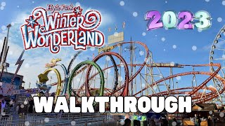 Hyde Park Winter Wonderland 2023  Walkthrough  London [upl. by Ovid]