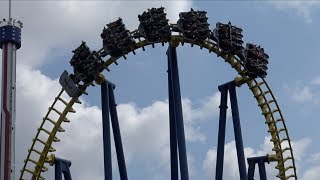 Nighthawk 60fps Offride Footage Carowinds [upl. by Atikir]