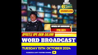 Six Hours in Gods Presence Overflow Oct 2024 II Ministering Apostle Ope AkinSalami [upl. by Ardnuasal]