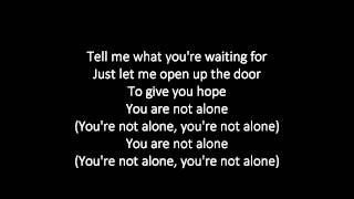 Manafest  Not Alone Lyrics on screen HD [upl. by Yerroc]