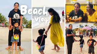 Beach Vlog💛 Family day out Mararikkulam 🌊honeysreekumar [upl. by Mathe]