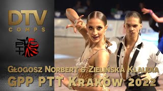 Cha Cha  Głogosz Norbert amp Zielińska Klaudia  Grand Prix U21  Kraków 2022 [upl. by Ahseinad]