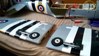 Phoenix Spitfire 60 RCG 20cc Elektrický podvozok 90° 5kg MHOBBY [upl. by Novaelc81]