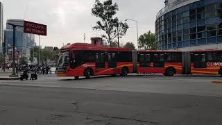 Vuelta en quotUquot de Autobús Biarticulado  Volvo 7300 BRT Metrobús CDMX [upl. by Donelle976]