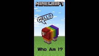 How To Make A Rainbow Sheep In Minecraft  Minecraft Name Tag Jeb Sheep  Minecraft shorts [upl. by Ecnatsnok]