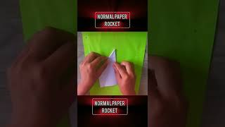 normal paper flying rocket in easy shorts [upl. by Firooc]