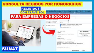 Como emitir recibo por honorarios electrónico de la SUNAT 2023 Con breve explicación [upl. by Robbins]