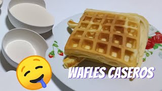 Como hacer wafles en waflera probando mi nueva waflera  Cocina con Jespi [upl. by Arevle157]